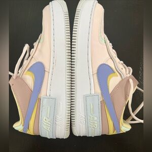 Nike Women’s Air Force One Pastel Multicolor Sneakers SZ 8.5